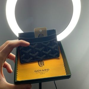 Brught blue goyard wallet WITH TAGS AND CLOTH